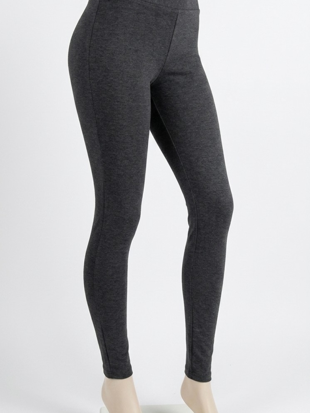 Tattoo Charcoal Grey High-Waisted Leggings / Stretch Pants - Size M